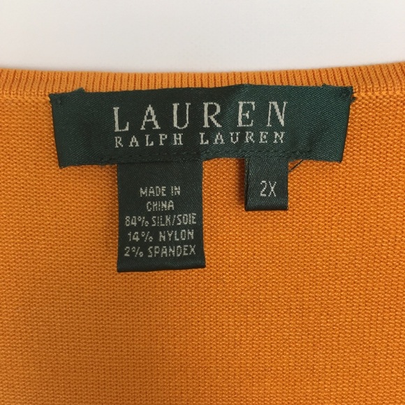 Lauren Ralph Lauren Silk Blent Knit Tank Top Orange Women’s Size 2X
Fall Autumn - Picture 5 of 10